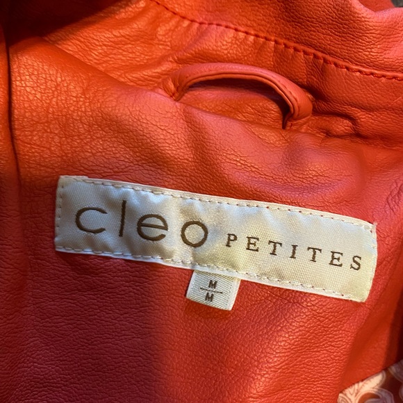 burt orangey pink leather jacket - Picture 2 of 3